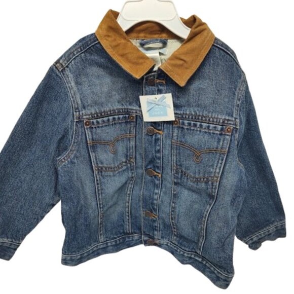 Vintage (2005) Janie & Jack 2-3 T Western Denim Kids Jacket NWT - Picture 1 of 10